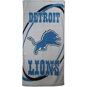 Detroit Lions 30'' x 60'' Fiber Reactive Beach Towel by McArthur