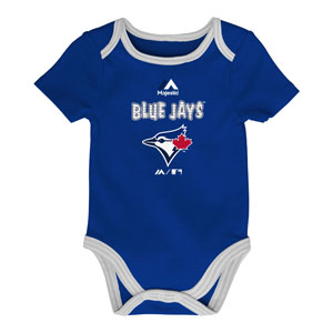 Toronto Blue Jays Newborn 9th Inning 3-Piece Creeper Set by Majestic