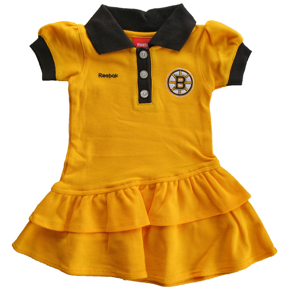 TheSportsDen.ca Boston Bruins Baby Girls Preppy Fan Polo Dress by Reebok