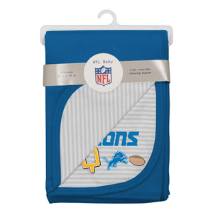 Detroit Lions 2-Ply Reversible Receiving Blanket by Outerstuff