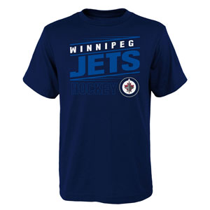 Winnipeg Jets Youth Binary 2-in-1 Long Sleeve/Short Sleeve T-Shirt Set by Outerstuff