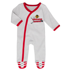 Chicago Blackhawks Newborn Hockey's Best 2-Piece Long Sleeve Coverall Set by Outerstuff