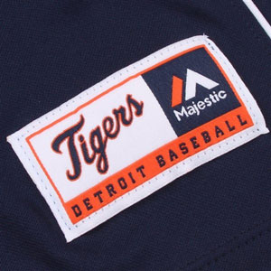 Detroit Tigers Women's Curveball Babe V-Neck T-Shirt by Majestic