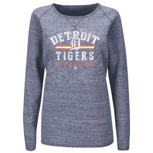 Detroit Tigers Women's Neat Cleats Sweatshirt by Majestic