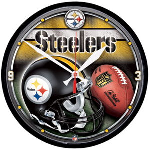 Wincraft Pittsburgh Steelers Round Wall Clock