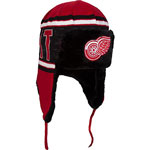 Detroit Red Wings Word Trap Knit Trapper Hat by New Era