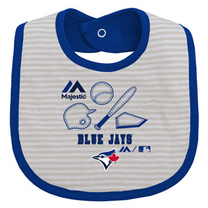 Toronto Blue Jays Newborn Fair Catch 3-Pack Bib Set by Majestic