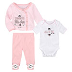 Toronto Blue Jays Newborn Girls Team Cutie Bodysuit, Shirt, and Pants Set by Majestic