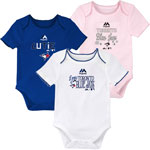 Toronto Blue Jays Newborn Girls 3rd Inning 3-Piece Creeper Set by Majestic