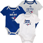 Toronto Blue Jays Newborn 9th Inning 3-Piece Creeper Set by Majestic