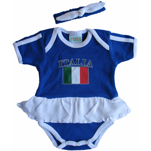 Italy Newborn Girls Ruffled Creeper by Pam GM