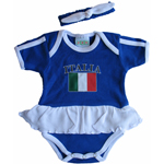 Italy Newborn Girls Ruffled Creeper by Pam GM