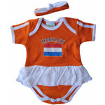 Netherlands Newborn Girls Ruffled Creeper by Pam GM