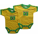 Brazil Newborn 2-Piece Creeper Set by Pam GM