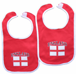 England 2-Piece Baby Bib Set by Pam GM