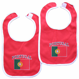 Portugal 2-Piece Baby Bib Set by Pam GM