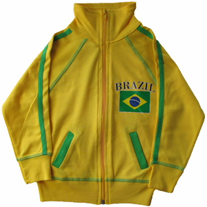 Brazil Toddler Full Zip Track Jacket by Pam GM