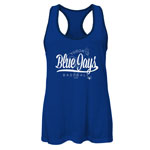 Toronto Blue Jays Youth Girls 27 Outs Burnout Mesh Tank Top by Outerstuff