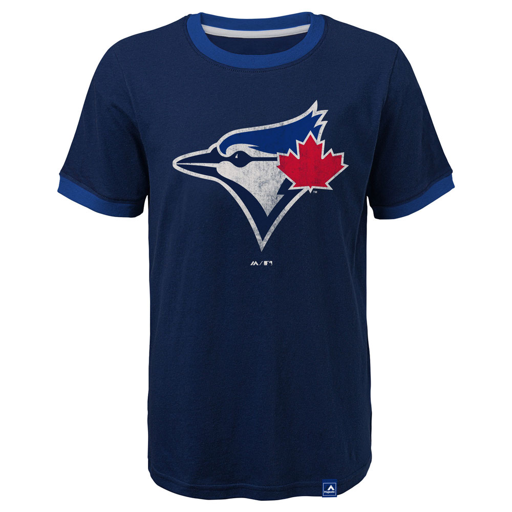 TheSportsDen.ca: Toronto Blue Jays Youth Baseball Stripes T-Shirt by ...
