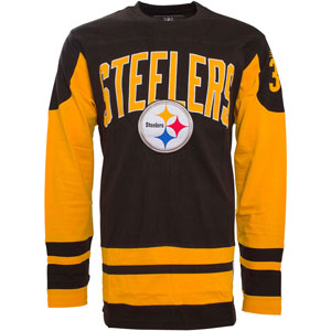 Pittsburgh Steelers Men's Dufferin Long Sleeve T-Shirt by Old Time