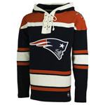 New England Patriots Lacer Pullover Fleece Hoodie by '47
