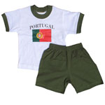 Portugal Infant T-shirt & Short Set by Pam GM