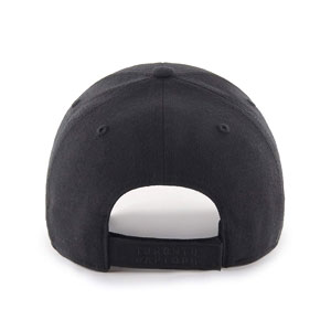 Toronto Raptors Black On Black MVP Adjustable Hat by '47