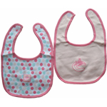 Vancouver Canucks Girls Pink 2-Piece Baby Bib Set by Mighty Mac