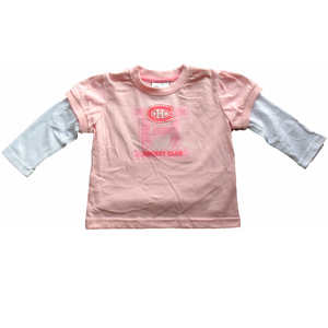 Montreal Canadiens Toddler Girls Pink Faux Layer Long Sleeve T-Shirt by Mighty Mac