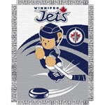 Northwest Winnipeg Jets Triple Woven Jacquard 36''x46'' Baby Throw Blanket