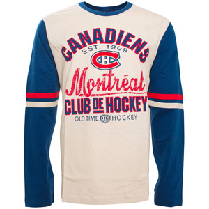 Montreal Canadiens Chisel Long Sleeve T-Shirt by Old Time Hockey
