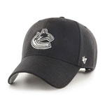 Vancouver Canucks Black/White MVP Adjustable Hat by '47