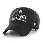 Quebec Nordiques Black/White MVP Adjustable Hat by '47