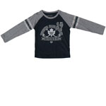 Toronto Maple Leafs Preschool Big Wheel Long Sleeve Raglan T-Shirt by Old Time Hockey