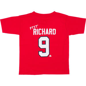 Maurice ''Rocket'' Richard Montreal Canadiens Toddler Little Alumni Player Name & Number T-Shirt by