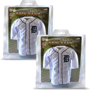 Detroit Tigers 2-Pack Mini Jersey Coin Bank by Sport FX