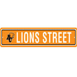 Fremont Die BC Lions Plastic Street Sign
