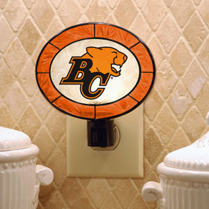 The Memory Company BC Lions Art Glass Night Light