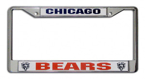 Fremont Die Chicago Bears Metal License Plate Frame