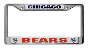 Fremont Die Chicago Bears Metal License Plate Frame