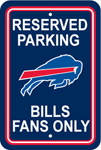 Fremont Die Buffalo Bills Plastic Reserved Parking Sign