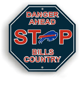 Fremont Die Buffalo Bills Plastic Stop Sign