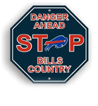 Fremont Die Buffalo Bills Plastic Stop Sign