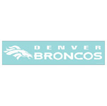 Wincraft Denver Broncos 4''x17'' Die Cut Decal