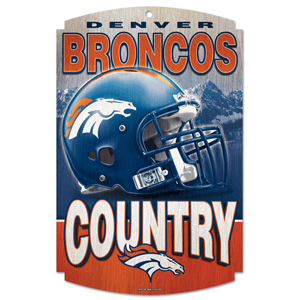 Wincraft Denver Broncos Wood Sign