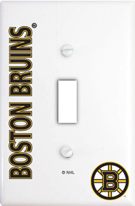 IAX Sports Boston Bruins Single Light Switch Cover