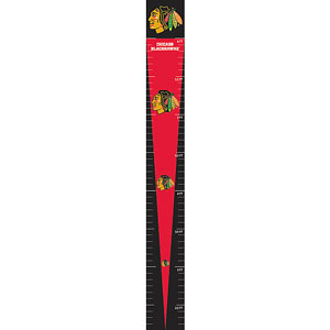 Trademarx Chicago Blackhawks Peel-N-Stick Growth Chart