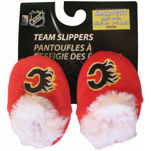 Forever Collectibles Calgary Flames Baby Bootie Slippers