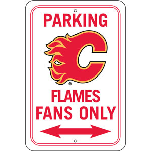 Fremont Die Calgary Flames Plastic Reserved Parking Sign