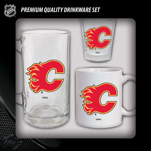Hunter Manufacturing Calgary Flames Drinkware Fan Pack - Set of 3